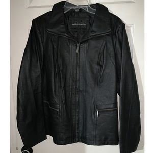 Leather Coat, NWT